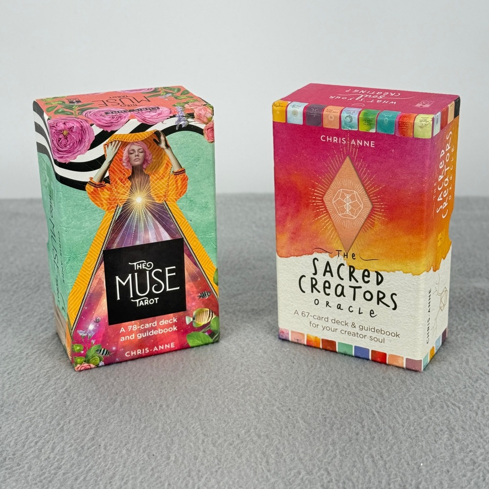 Chris-Anne Hay House The Muse Tarot & Sacred Creators Oracle Deck Bundle 2 Decks